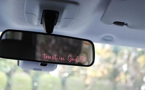 KATINAT 3X I Love You Drive Safe Mirror Sticker, Car Stickers for Women, Automotive Decals, Rear View Mirror Sticker, Stocking Stuffers for Women, Men, I Love You Gifts (ILUDS Black) in Kuwait