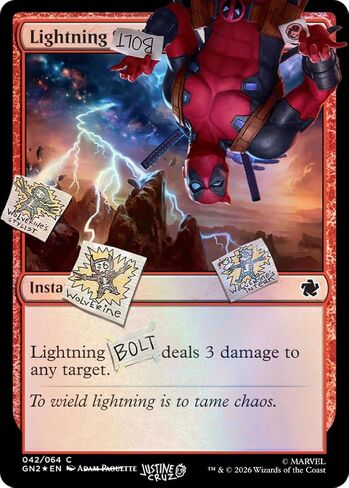 Magic: The Gathering Secret Lair x Marvel's Deadpool: I Fixed It (You're Welcome) Traditional Foil Edition in Kuwait