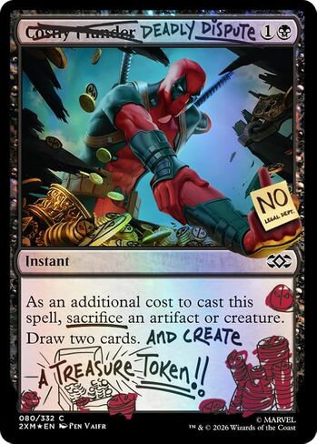 Magic: The Gathering Secret Lair x Marvel's Deadpool: I Fixed It (You're Welcome) Traditional Foil Edition in Kuwait