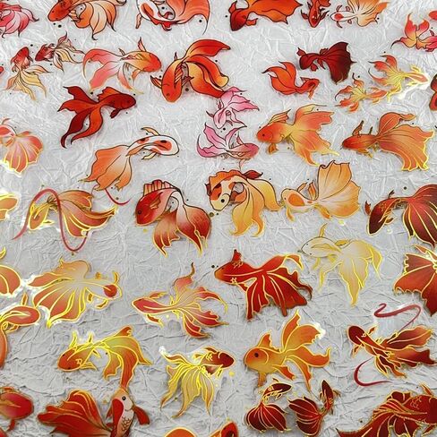 50Pcs Flower Stickers with Gold Holographic Outlines, Glitter Shiny Floral Waterproof Decorative Decals for Scrapbooking Supplies Junk Journal Bullet Journals Planners (Flower) in Saudi Arabia