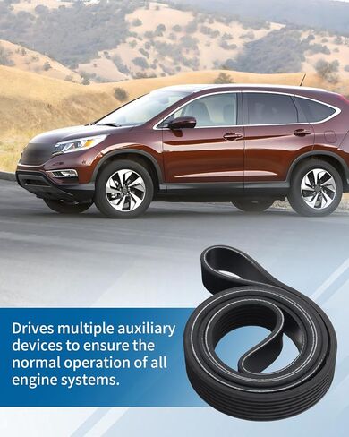 1070565 Serpentine Belt Fit for Honda Civic 2016-2020 Fit for Honda CR-V 2015-2017 Fit for Honda Acura 2016-2019, 7-Rib, 56.5" Length in Kuwait