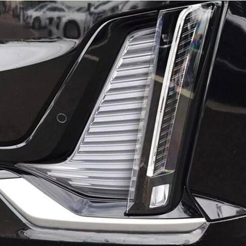 2PC Chrome ABS Front Fog Light Lamp Frame Cover Trim for Cadillac XT6 2020 2021 in Saudi Arabia