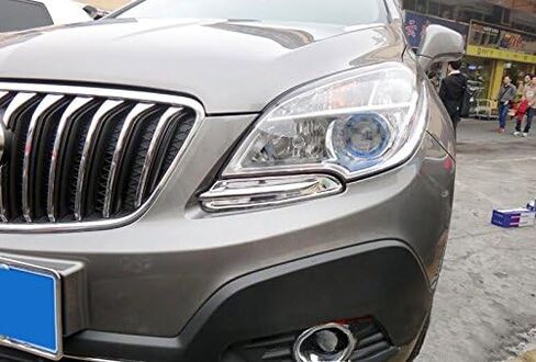 HIGH FLYING ABS Chrome Exterior Bottom Head Light Lamp Eyelid Cover Decoration Trim 2pcs for Buick Encore 2013-2015 in Saudi Arabia