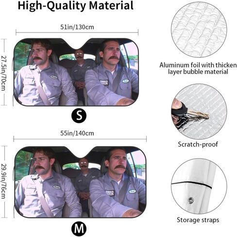 Funny Windshield Sun Shade for Car Sunshade for Car Windshield Covers Blocks Uv Rays Automotive Interior Sun Protection 51 X 27.5 in in Saudi Arabia