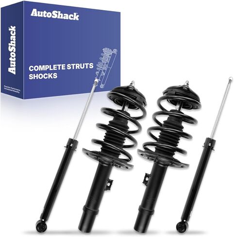 AutoShack Front Complete Strut & Coil Spring + Shock Absorber Replacement for 2017-2021 Honda Civic 4-PC Kit in Kuwait