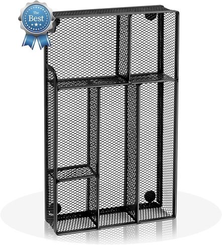 Desk Drawer Organizer, Office Drawer Divider Organizer Tray with 6 Compartments, Metal Mesh Desktop Organization and Accessories for Stationery Makeup Kitchen Toolroom School ＆Office, 12.6x8.27x1.6 in in Saudi Arabia