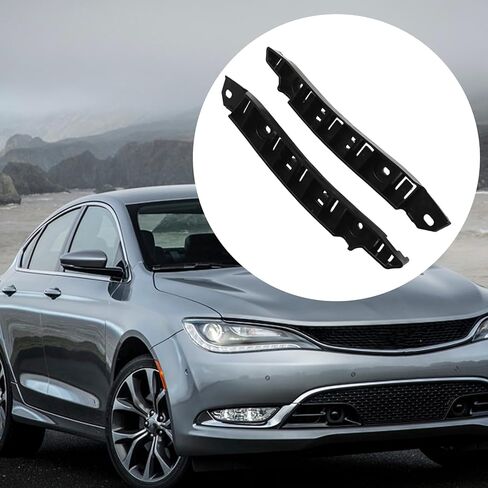 Hoypeyfiy Front Bumper Bracket Set - Driver & Passenger Side Support Mount Reinforcement Replacement for 2015-2017 Chrysler 200 | Replaces CH1033101 CH1032101 in Kuwait