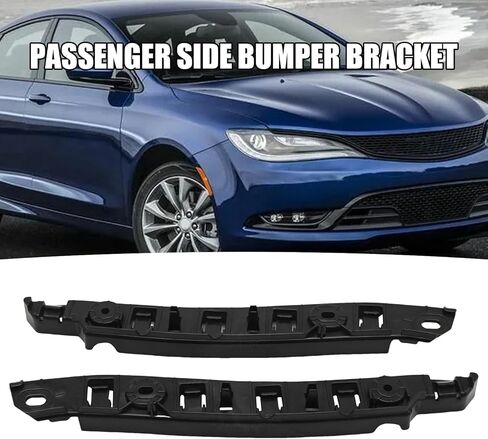 Hoypeyfiy Front Bumper Bracket Set - Driver & Passenger Side Support Mount Reinforcement Replacement for 2015-2017 Chrysler 200 | Replaces CH1033101 CH1032101 in Kuwait