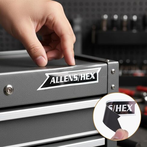 12 Pcs Magnet Tool Box Labels General Tool Box Organize Accessories Reusable Toolbox Labels Magnet Toolbox Tags for Steel Toolboxes Carts Drawers Cabinets in Saudi Arabia
