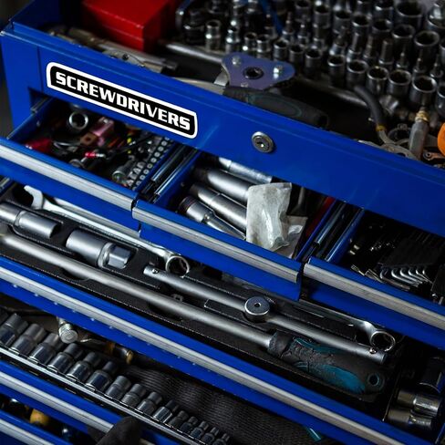 12 Pcs Magnet Tool Box Labels General Tool Box Organize Accessories Reusable Toolbox Labels Magnet Toolbox Tags for Steel Toolboxes Carts Drawers Cabinets in Saudi Arabia