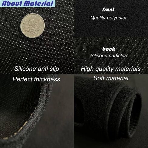 Fit for KIA Carnival 2025 2026 Dashboard Cover Pad,Dash Cover Mat,Custom Polyester/Non-Slip/Anti-Glare/Black in Saudi Arabia