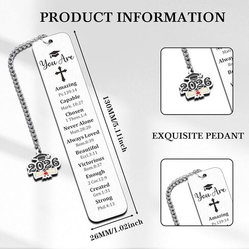 2026 Graduation Gifts for Her Granddaughter 8th Grade Graduation Bookmark Gift for Class of 2026 Inspirational Christian Bookmarks Gifts for Graduates Senior Night Nurse College High School Grad Gift in Kuwait