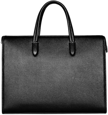Men's Top Layer Cowhide Fingerprint Lock Handbag Laptop Briefcase in Saudi Arabia