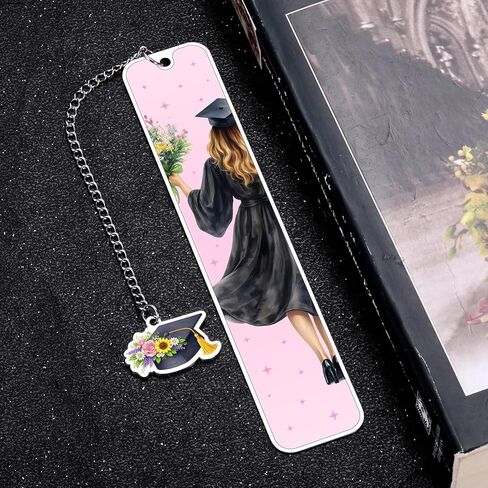 Graduation Gifts for Granddaughter 2026 - Granddaughter Graduation Gifts from Grandma Grandpa 5th 8th Grade Graduations Gift for Girls College Graduations Gift for Women Pink Bookmark 1PCS 2-Sides in Saudi Arabia