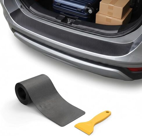 Car Rear Bumper Protector, Anti-Scratch Rear Bumper Protector Guard, 41×3.75In Door Sill Protection Strip Sticker, Universal Carbon Fiber Trunk Exterior Accessories, for Car, Truck, SUV in Saudi Arabia