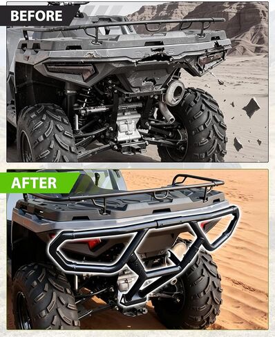 المصد الخلفي لملحقات Polaris Sportsman 450 570 2021-2026، واقي الفرشاة الخلفي الفولاذي المصد الخلفي لحماية المصد الخلفي لـ Polaris Sportsman 450 570، استبدال #2884847 in Kuwait