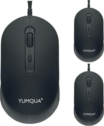 M104 Bulk Wired Computer Mouse 10 Pack, Silent Optical USB Corded Mice for Laptop PC Chromebook, Black in Saudi Arabia