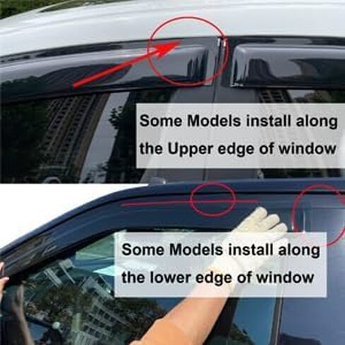 Out Side Mount Compatible with Nissan Frontier 98-04/ Xterra 00-04 Vent Window Visor Rain Guards Wind Deflector Smoke 2pc 92212 in Saudi Arabia