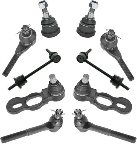Suspension Kit Ball Joint Tie Rod End Sway Bar Set Front Left Right Lower Upper 10pcs for Ford for Lincoln for Town Car 1998-2002 Sealed in Saudi Arabia
