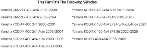 Tusk Top End Gasket Kit for Yamaha Kodiak 400 4x4 Auto 2000-2006 in Kuwait