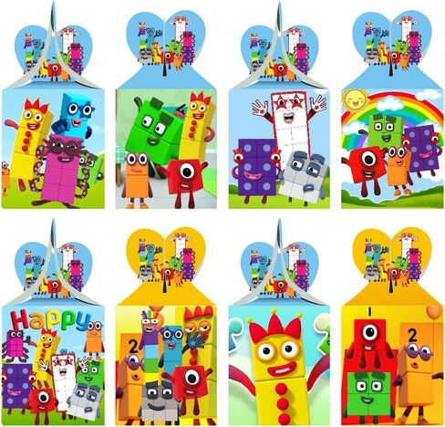 Fantarea 12pcs Number Party Favor Gift Boxes, Number Birthday Party Supplies for Party Decorations in Saudi Arabia
