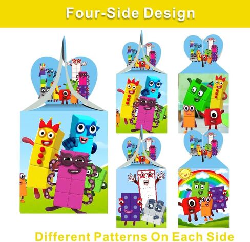 Fantarea 12pcs Number Party Favor Gift Boxes, Number Birthday Party Supplies for Party Decorations in Saudi Arabia