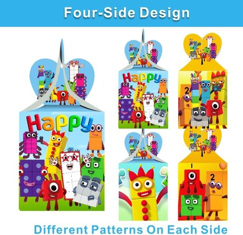 Fantarea 12pcs Number Party Favor Gift Boxes, Number Birthday Party Supplies for Party Decorations in Saudi Arabia
