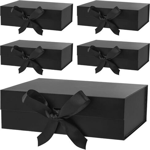Erinnmy 5 Pack Gift Boxes with Lids,Magnetic Closure Collapsible Gift Box,Pink Proposal Box with Ribbon for Presents,Christms,Mother's Day,Weddings,Bridesmaid Proposal Gifts,10.2x7.3x 3.2 Inch (Pink) in Kuwait
