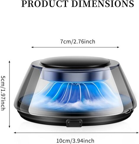 Kwak’s Smart Car Air Freshener Diffuser with Auto On/Off, 5 Color LED Light, 2 Refills – Long Lasting Car Perfume, Automatic Scent Diffuser for Dashboard, Automotive Air Fresheners for Car Decor in Saudi Arabia