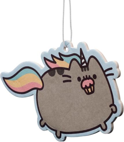 Puckator Officially Licensed Pusheen the Cat Strawberry Cupcake Scented Air Freshener for Car Office Gym Locker Home, Pack of 1, Hanging Design, Height 6cm Width 9cm in Saudi Arabia