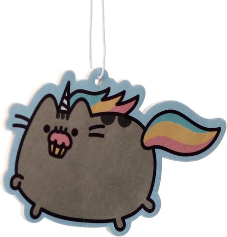Puckator Officially Licensed Pusheen the Cat Strawberry Cupcake Scented Air Freshener for Car Office Gym Locker Home, Pack of 1, Hanging Design, Height 6cm Width 9cm in Saudi Arabia