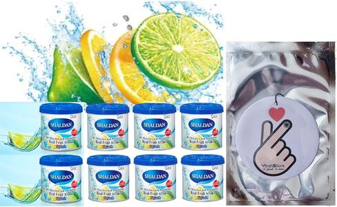 My Shaldan Air Freshener V8 - Squash x8 cans Real Fruit Aroma by ST. Corporation, Japan, Original Classic Formula. in Saudi Arabia