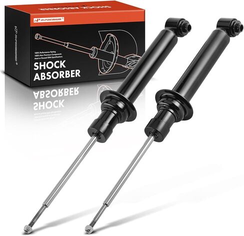A-Premium Rear Shock Absorber Compatible with BMW 525i 1995 2001-2003, E39 Series 528i 1997-2000, 530i 2001-2003, 540i 1997-2003, Driver and Passenger Side 2-PC Set in Kuwait