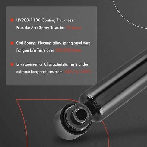 A-Premium Rear Shock Absorber Compatible with BMW 525i 1995 2001-2003, E39 Series 528i 1997-2000, 530i 2001-2003, 540i 1997-2003, Driver and Passenger Side 2-PC Set in Kuwait