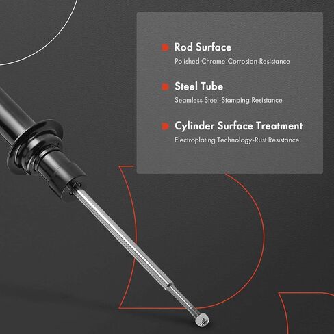 A-Premium Rear Shock Absorber Compatible with BMW 525i 1995 2001-2003, E39 Series 528i 1997-2000, 530i 2001-2003, 540i 1997-2003, Driver and Passenger Side 2-PC Set in Kuwait