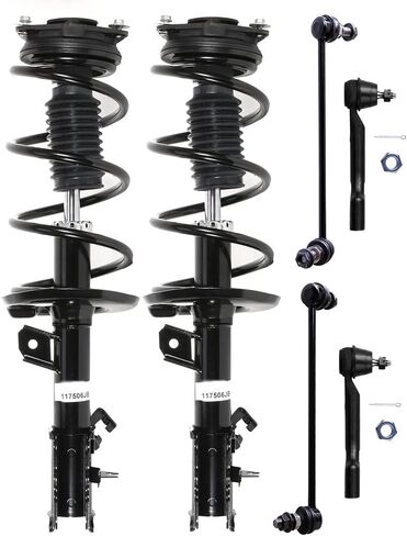 Struts kit for 2008 2009 2010 2011 for Nissan Rogue Front Struts and Shocks Complete Assembly and Stabilizer Bar Link Tie Rod End, 6 pc in Saudi Arabia