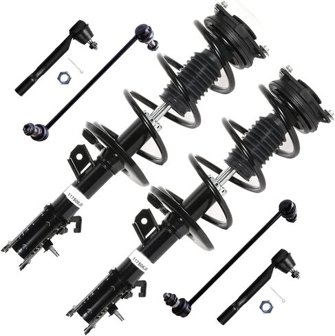 Struts kit for 2008 2009 2010 2011 for Nissan Rogue Front Struts and Shocks Complete Assembly and Stabilizer Bar Link Tie Rod End, 6 pc in Saudi Arabia