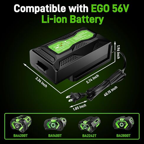 TPDL Rapid Mini Portable Charger for EGO 56V Battery, Replace for EGO 56 Volt Charger CH3200 CH5500 CH2800D Model CH2100 in Kuwait