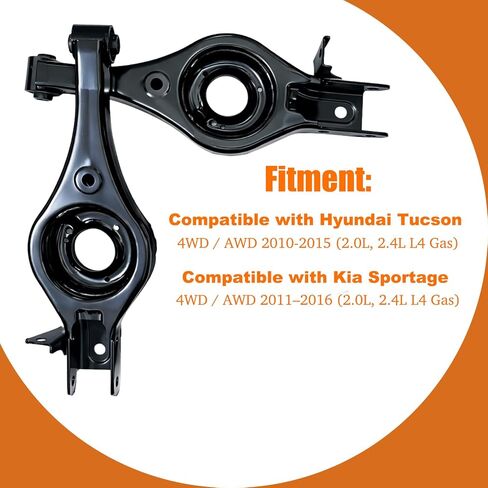Rear Lower Control Arm Set Compatible with Hyundai Tucson 4WD 2010 2012 2013 2014 2015, Kia Sportage 4WD 2011-2016, Left & Right Kit with Bushing (2PCS) in Saudi Arabia