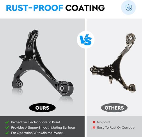 4PCS Front Lower Control Arm & Ball Joint for Honda Civic 01-05 Sedan Coupe, Acura EL 2001-2005 all models, Suspension Kit K640287 K640288 K90332 in Kuwait