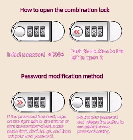 SUSOYAOCHEN Diary with Lock,Leather Journal Notebook with Combination Lock, A6 loose - leaf diary Refillable Personal Locking Notebook for Women Girls (7.5 × 5.1 Inch) (Pink) in Kuwait