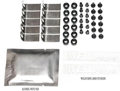 WellVisors Window Visors Wind Deflectors Compatible with Mercedes-Benz 1998-2005 ML-Class W163 Premium Series Rain Guards 3-847MB011 in Kuwait