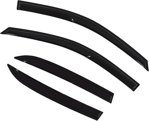Window Visors Rain Guards Deflectors - 4-Pack Side Window Deflector Vent Shade for Car Windows Tape-On Outside Mount Acrylic Sun Rain Guard Replacement for Accord 4-Door Sedan 2003-2007 in Kuwait