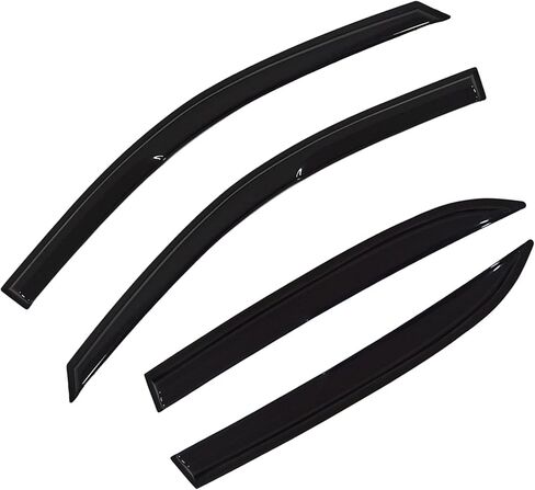 Window Visors Rain Guards Deflectors - 4-Pack Side Window Deflector Vent Shade for Car Windows Tape-On Outside Mount Acrylic Sun Rain Guard Replacement for Accord 4-Door Sedan 2003-2007 in Kuwait