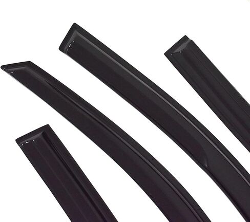 Window Visors Rain Guards Deflectors - 4-Pack Side Window Deflector Vent Shade for Car Windows Tape-On Outside Mount Acrylic Sun Rain Guard Replacement for Accord 4-Door Sedan 2003-2007 in Kuwait
