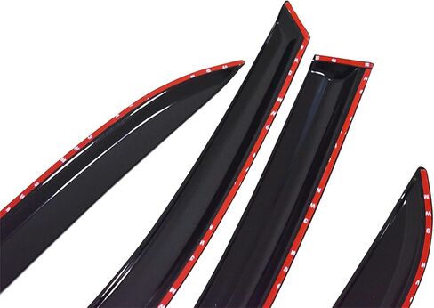 Window Visors Rain Guards Deflectors - 4-Pack Side Window Deflector Vent Shade for Car Windows Tape-On Outside Mount Acrylic Sun Rain Guard Replacement for Accord 4-Door Sedan 2003-2007 in Kuwait