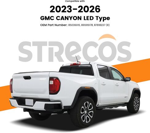 Led Tail Light Compatible with 2023 2024 2025 2026 GMC Canyon AT4 Denali Outer Taillight Rear Reverse Stop Brake Lamp Assembly Replace OEM 85036015, 86595178, 87818237 (Right Passenger Side) in Saudi Arabia