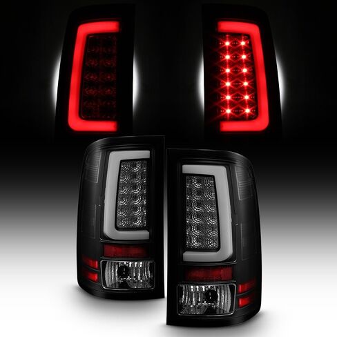 AKKON - For Black Smoked 2007-2013 GMC Sierra 1500 07-14 2500 3500 HeavyDuty Tube LED Tail Brake Lights Pair in Kuwait