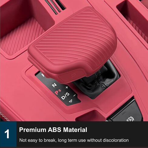 Silicone Gear Shift Knob Cover Compatible with Audi Q7 S7 A8 S8 2020-2025, A6 S6 RS6 A7 RS7 2019-2025, RSQ8 2021-2025, Gear Shifter Trim Replacement, Shifter Handle Lever Case for Audi Q7 (Black) in Kuwait
