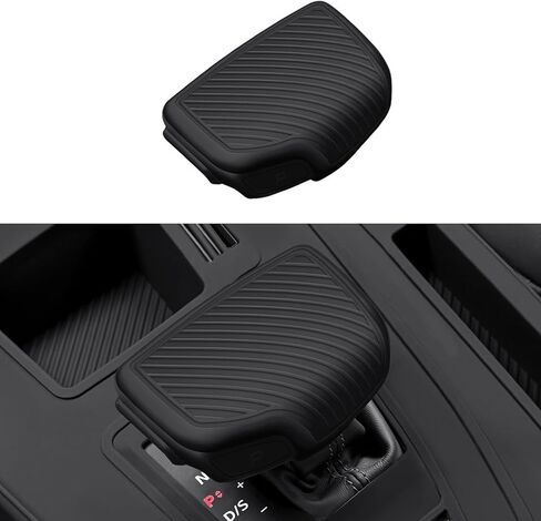 Silicone Gear Shift Knob Cover Compatible with Audi Q7 S7 A8 S8 2020-2025, A6 S6 RS6 A7 RS7 2019-2025, RSQ8 2021-2025, Gear Shifter Trim Replacement, Shifter Handle Lever Case for Audi Q7 (Black) in Kuwait